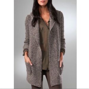 Theory Gray Women's Cardigan Sweater